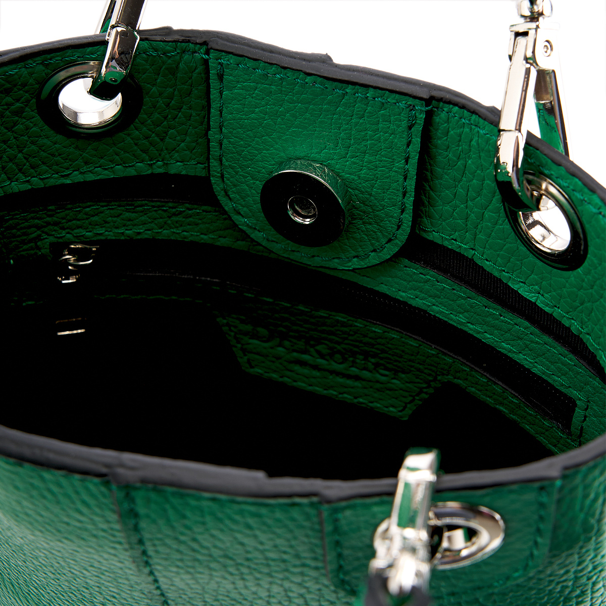 Женская сумка Dr. Koffer из натуральной кожи зеленая