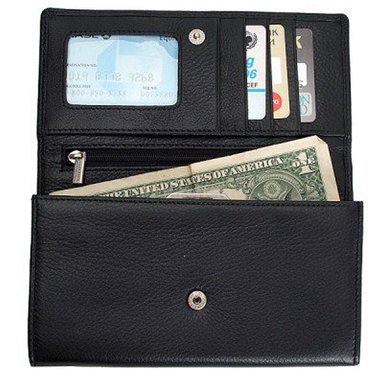 Кошелек Dr.Koffer из натуральной кожи черный