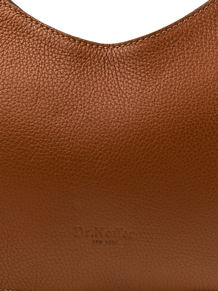 Женская сумка Dr.Koffer из натуральной кожи коричневая