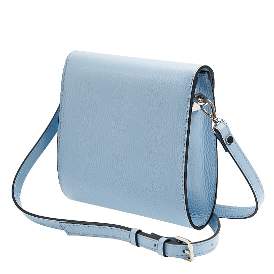 Женская сумка Dr. Koffer из натуральной кожи голубая