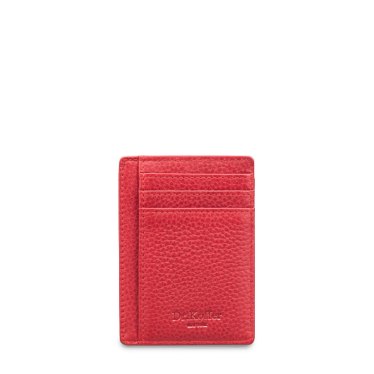 Кредитница Dr.Koffer из натуральной кожи красная