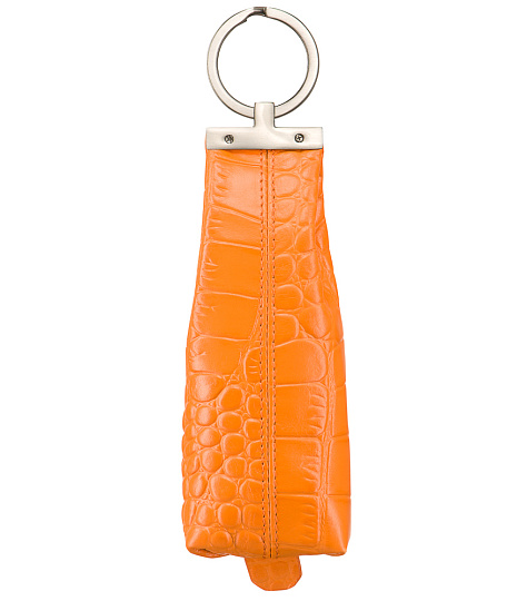 Ключница Dr.Koffer из натуральной кожи оранжевая