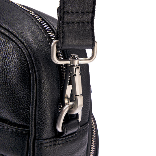 Деловая сумка Dr.Koffer из натуральной кожи черная