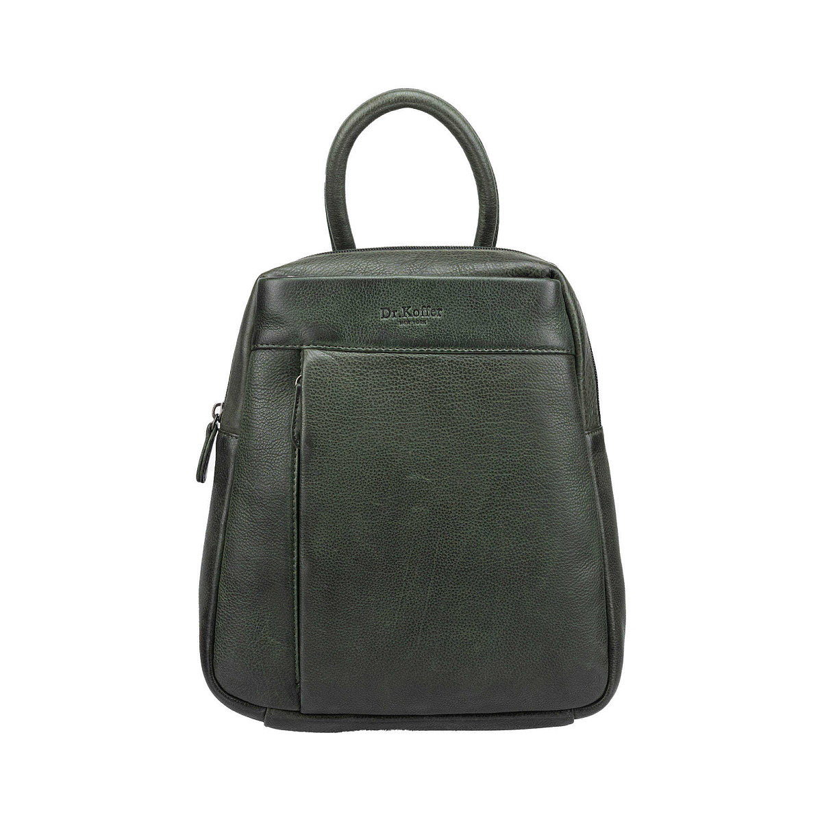 Рюкзак Dr.Koffer из натуральной кожи зеленый