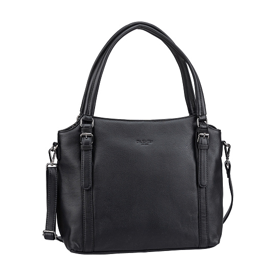 Женская сумка Dr.Koffer из натуральной кожи чёрная