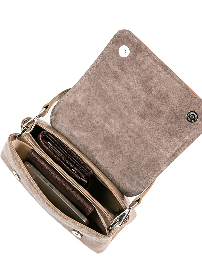 Женская сумка Dr. Koffer из натуральной кожи коричневая