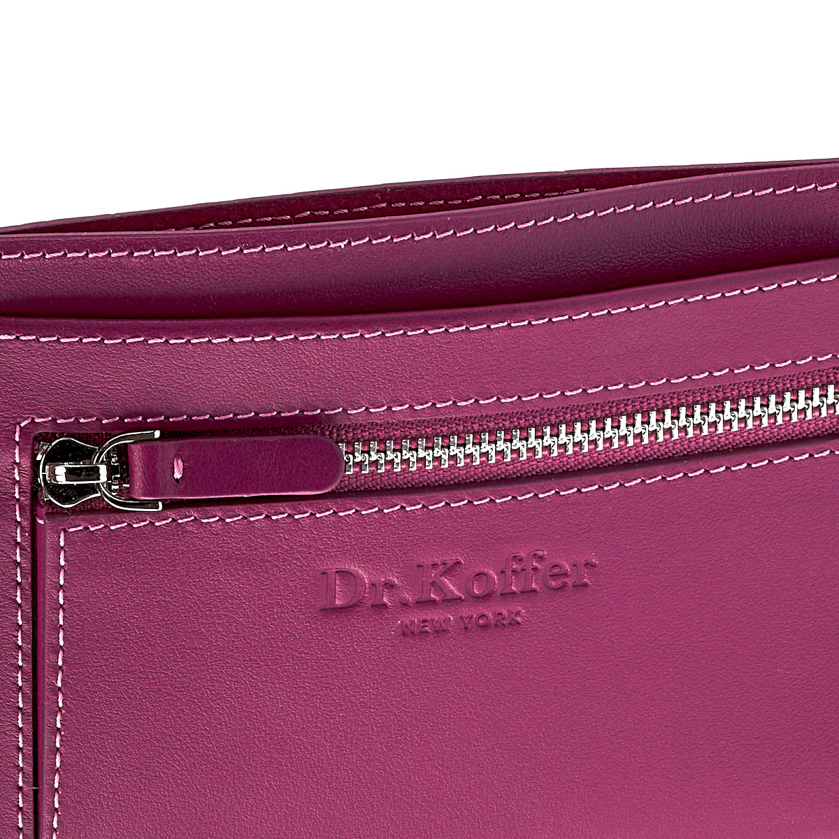 Кошелек Dr.Koffer из натуральной кожи фиолетовый