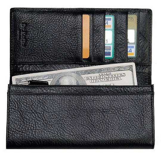 Портмоне Dr.Koffer из натуральной кожи черное