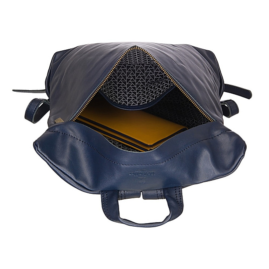 Рюкзак Dr.Koffer из натуральной кожи синий