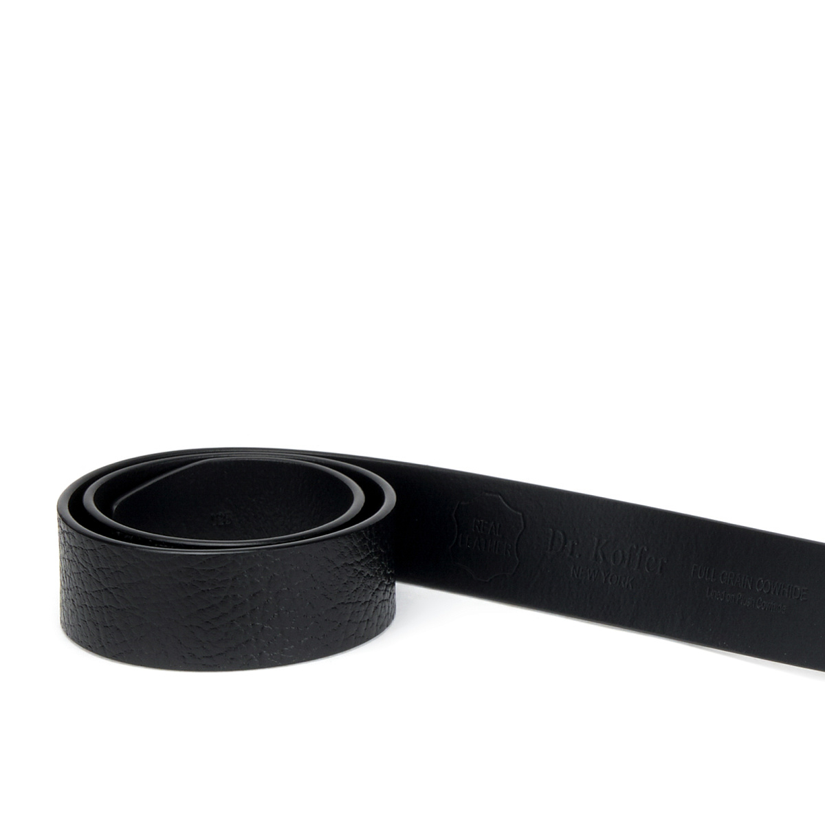 Ремень Dr. Koffer из натуральной кожи черный