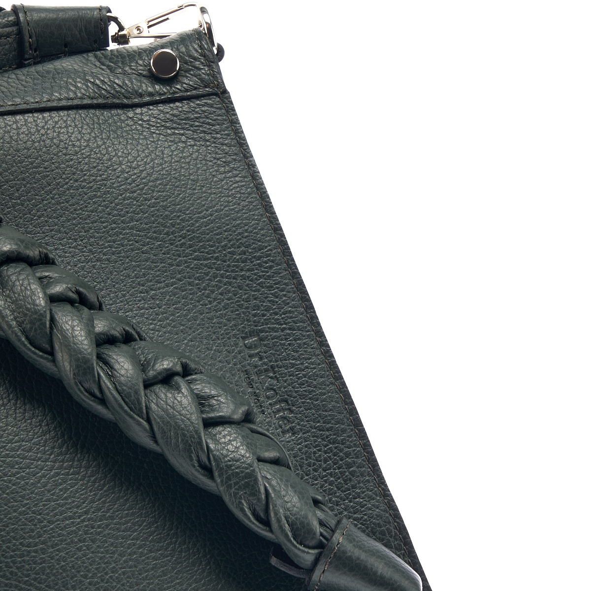 Женская сумка Dr. Koffer из натуральной кожи зеленая