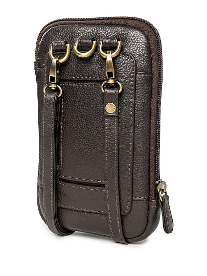 Сумка через плечо Dr.Koffer из натуральной кожи коричневая