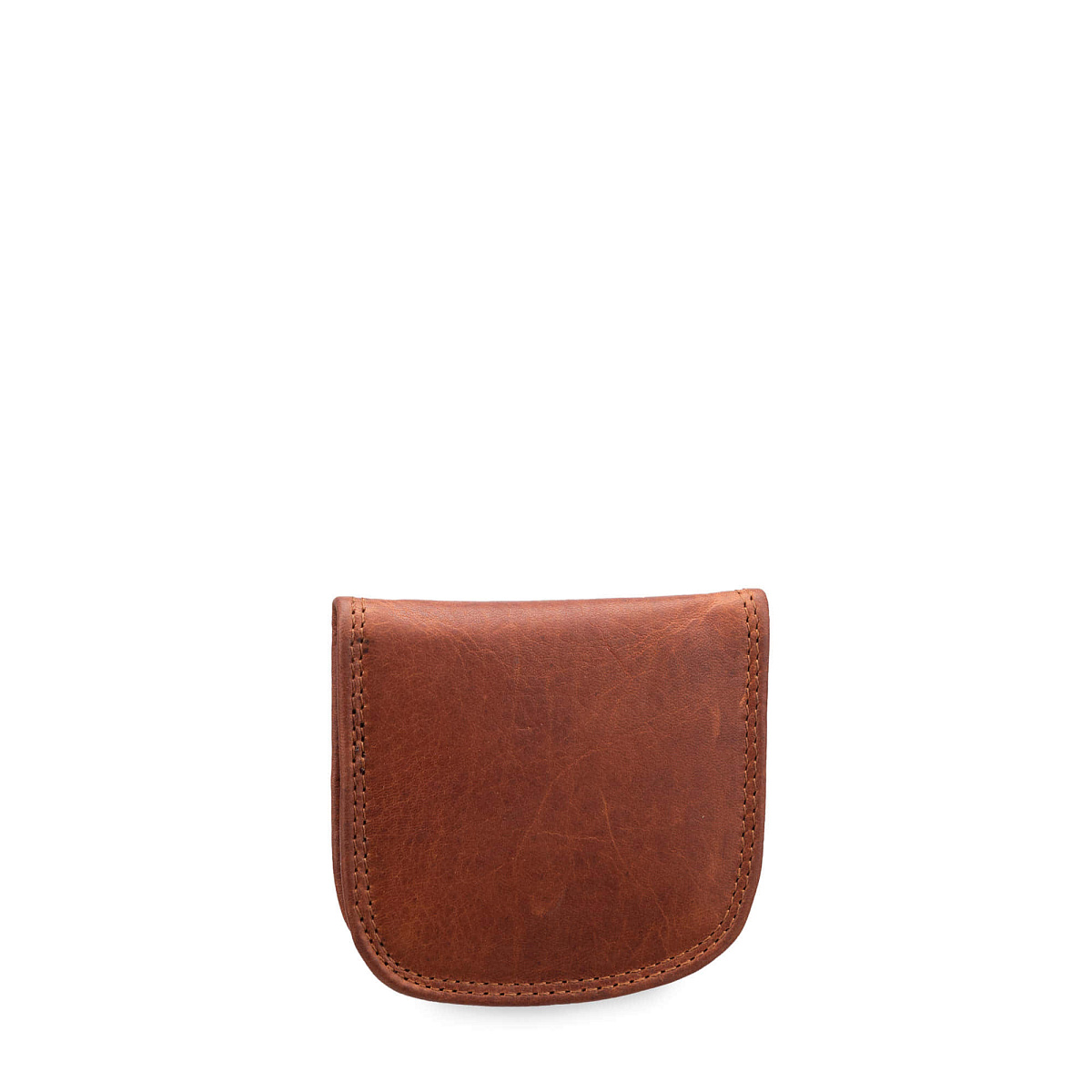 Монетница Dr.Koffer из натуральной кожи коричневая