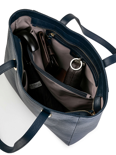 Женская сумка Dr.Koffer из натуральной кожи темно-фиолетовая