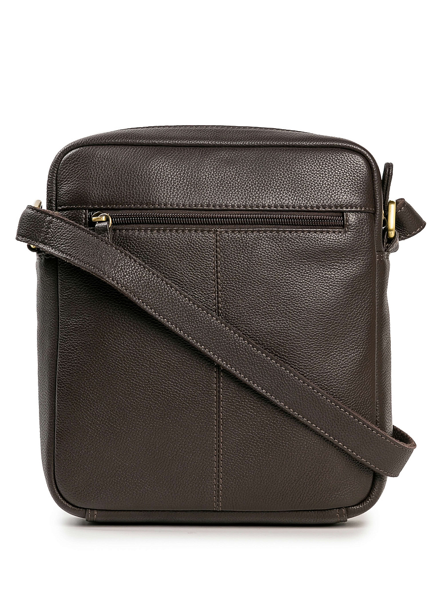 Сумка через плечо Dr.Koffer из натуральной кожи коричневая