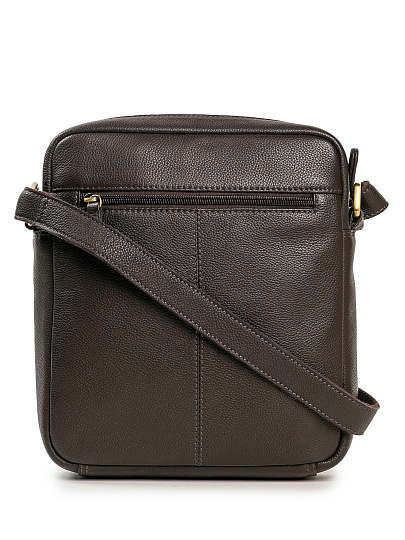 Сумка через плечо Dr.Koffer из натуральной кожи коричневая