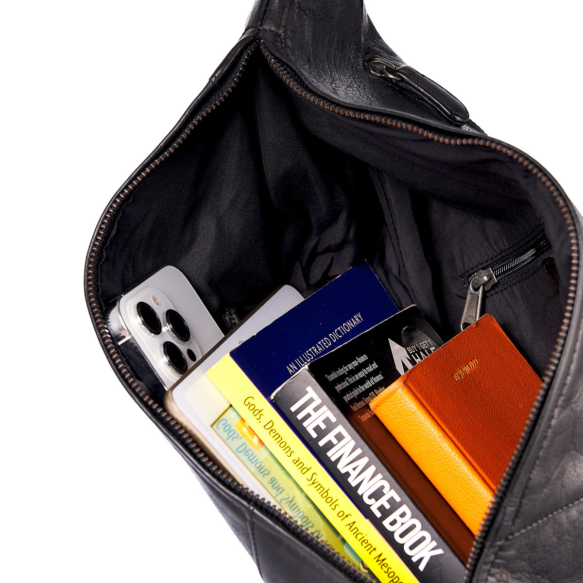 Рюкзак Dr.Koffer из натуральной кожи черный