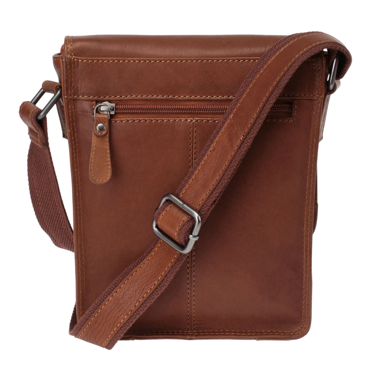 Сумка через плечо Dr.Koffer из натуральной кожи коричневая