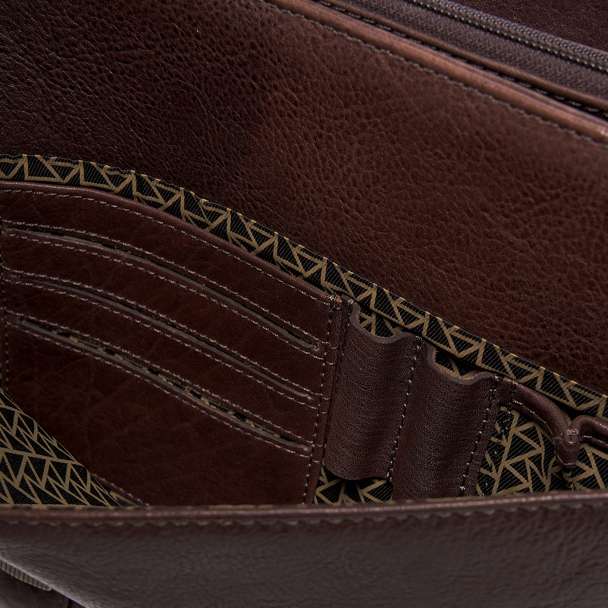 Портфель Dr.Koffer из натуральной кожи темно-коричневый