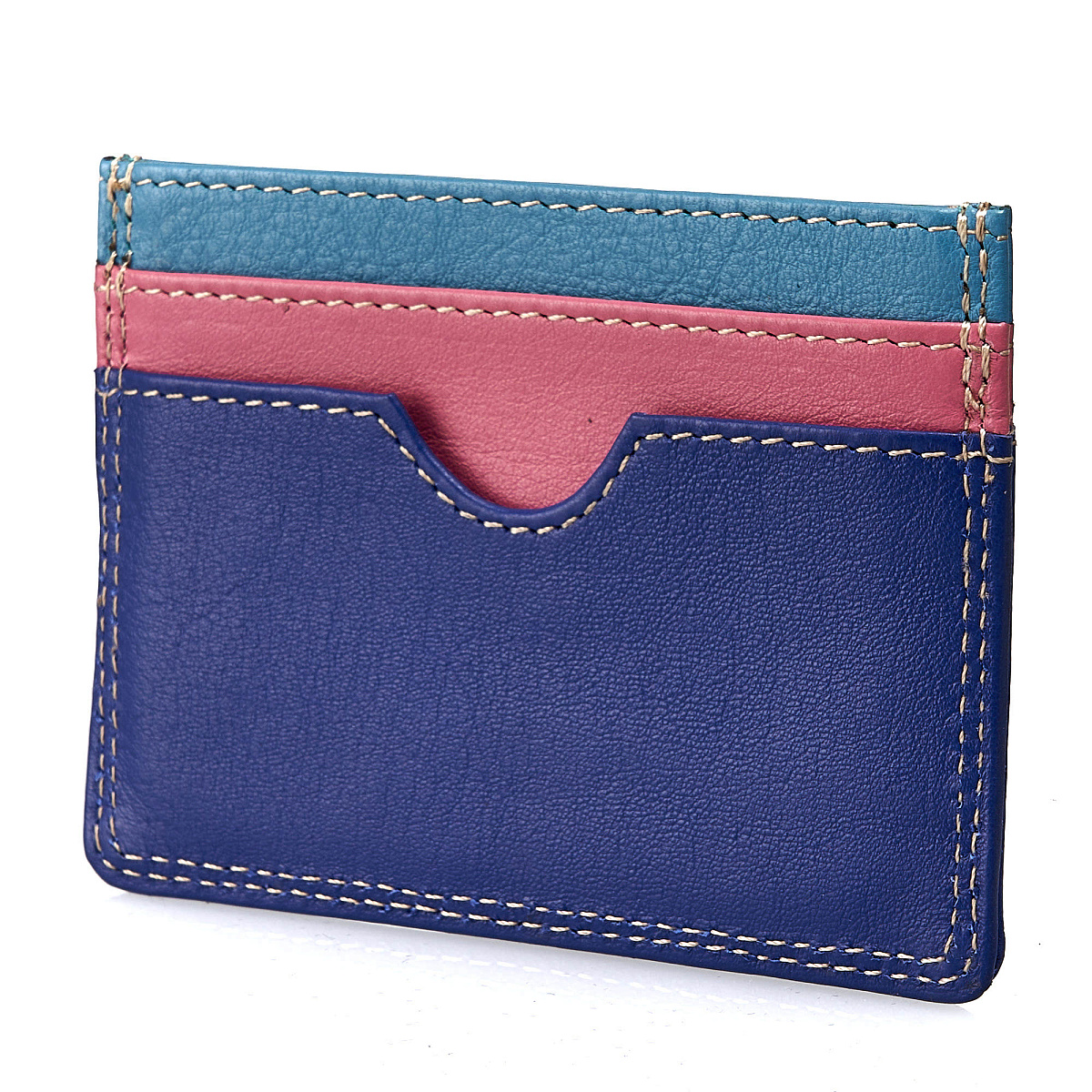 Кредитница Dr.Koffer из натуральной кожи синяя