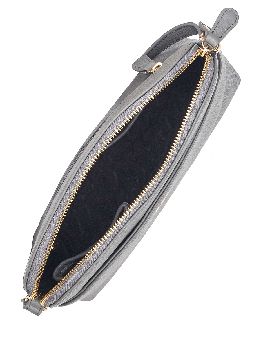 Женская сумка Dr. Koffer из натуральной кожи серая