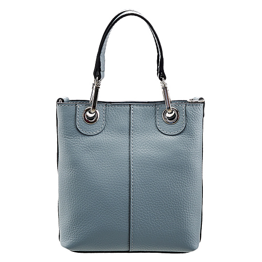 Женская сумка Dr. Koffer из натуральной кожи голубая