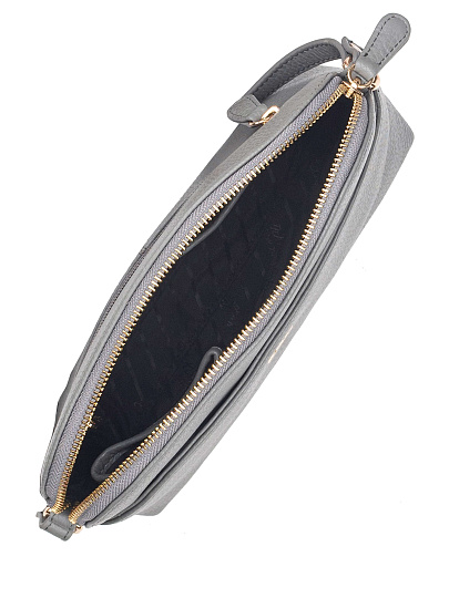 Женская сумка Dr. Koffer из натуральной кожи серая