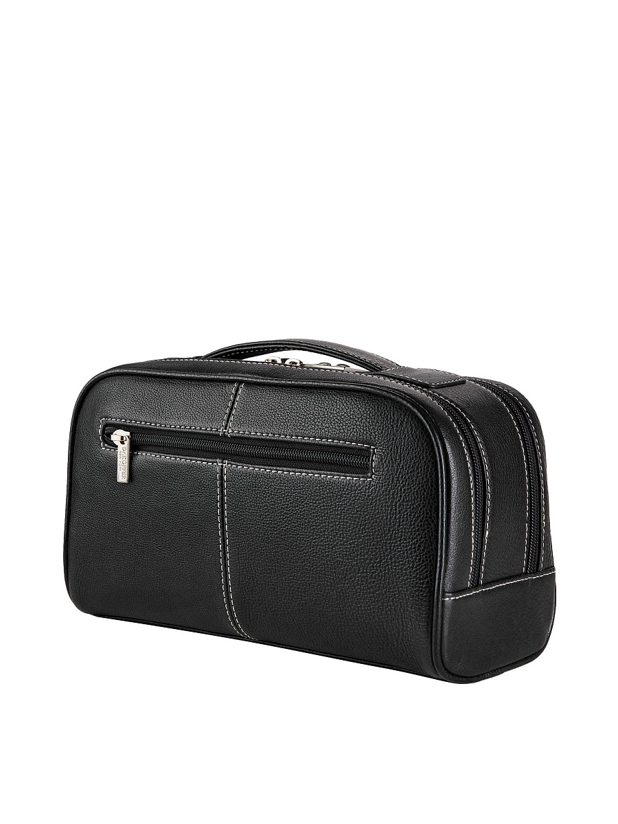 Несессер Dr. Koffer из натуральной кожи черный