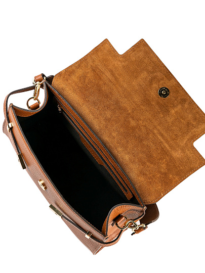 Женская сумка Dr. Koffer из натуральной кожи коричневая