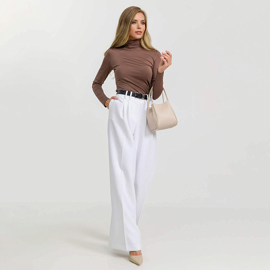 Женская сумка Dr. Koffer из натуральной кожи бежевая