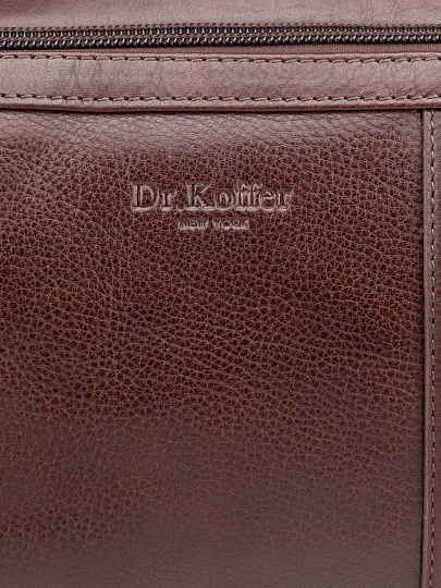 Сумка-визитка Dr. Koffer из натуральной кожи коричневая