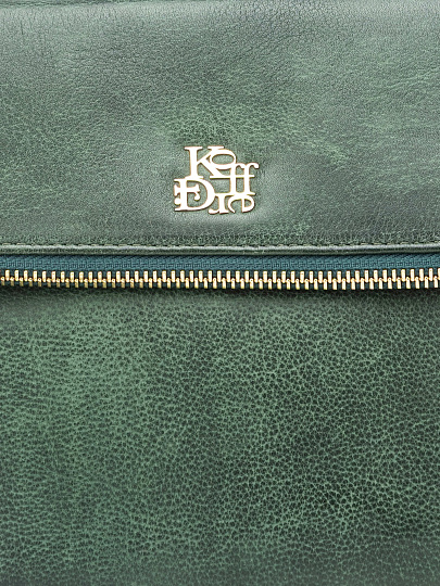 Женская сумка Dr. Koffer из натуральной кожи зеленая