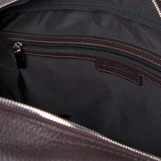 Сумка дорожная Dr.Koffer из натуральной кожи коричневая