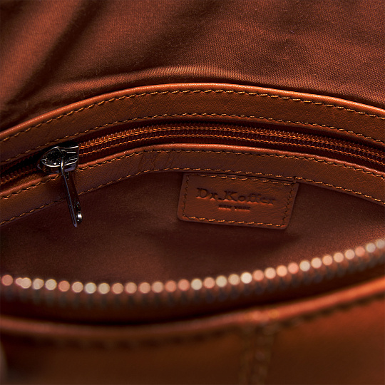 Рюкзак Dr.Koffer из натуральной кожи коричневый