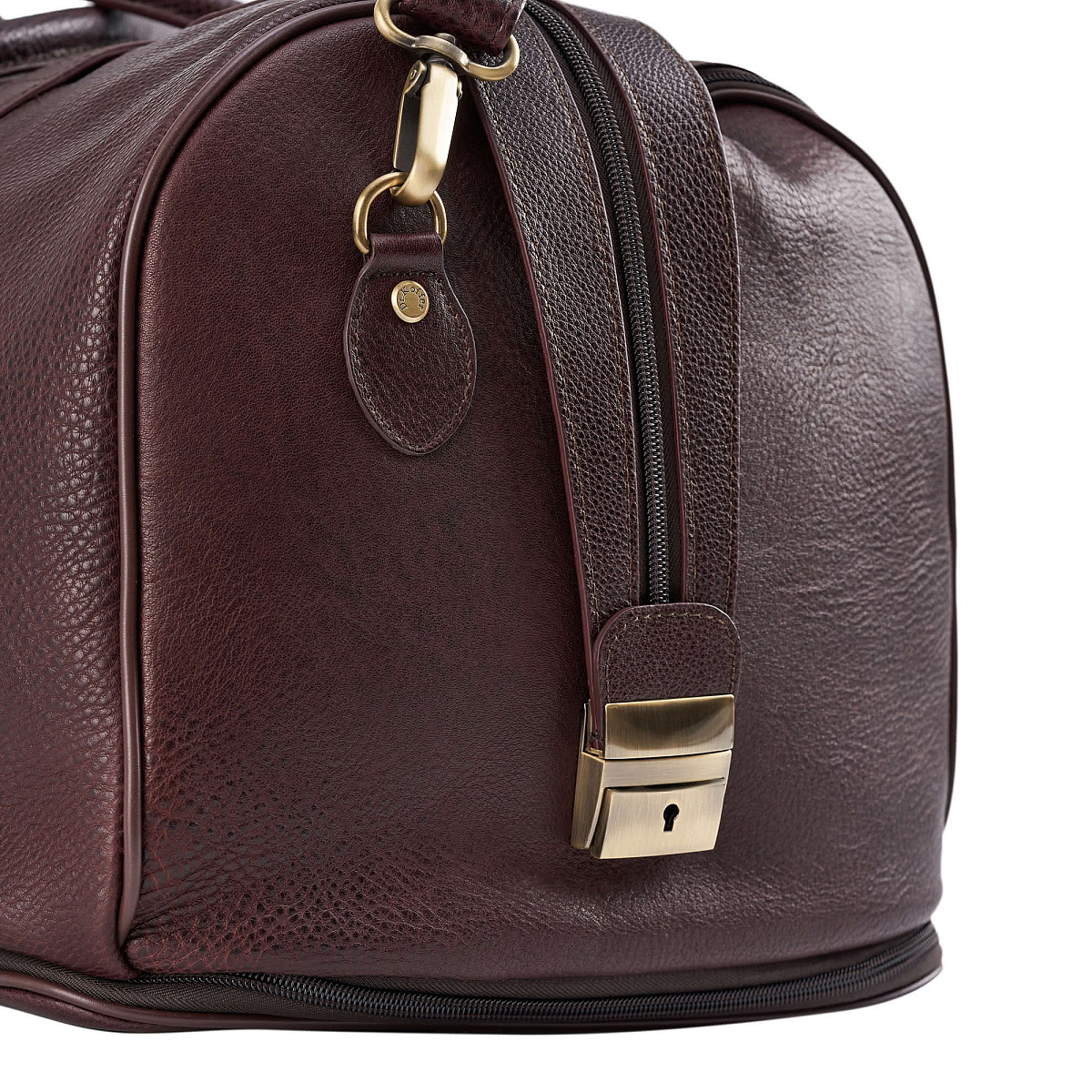 Сумка дорожная Dr.Koffer из натуральной кожи коричневая