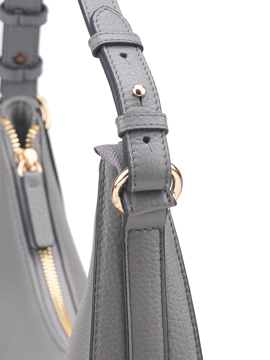 Женская сумка Dr. Koffer из натуральной кожи серая