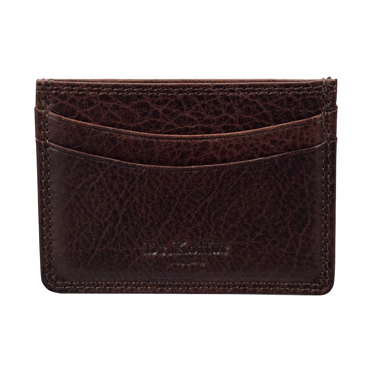 Кредитница Dr.Koffer из натуральной кожи коричневая