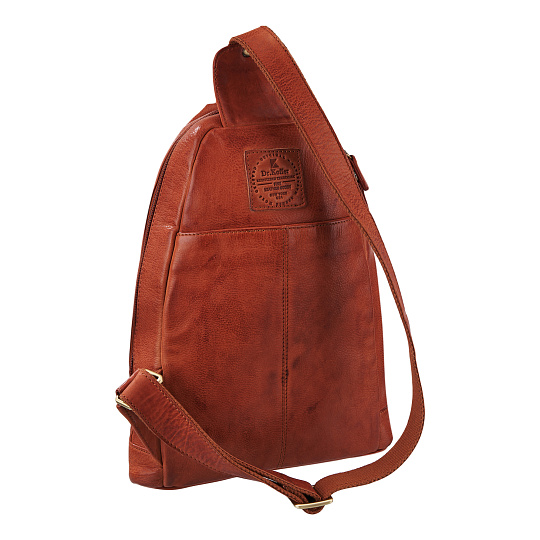 Рюкзак Dr.Koffer из натуральной кожи светло-коричневый