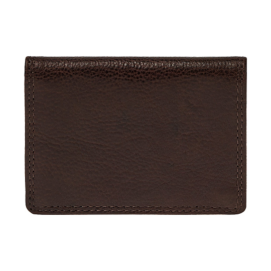 Визитница Dr.Koffer из натуральной кожи темно-коричневая
