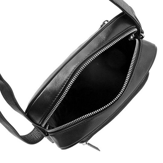 Сумка через плечо Dr.Koffer из натуральной кожи черная