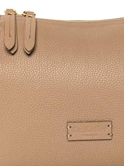 Женская сумка Dr. Koffer из натуральной кожи бежевая