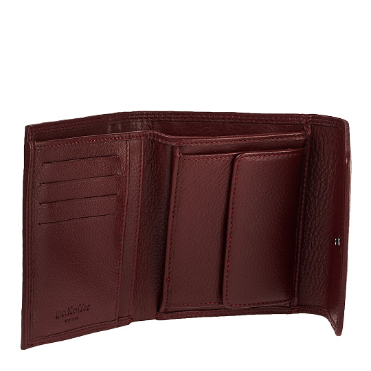 Портмоне Dr.Koffer из натуральной кожи красное