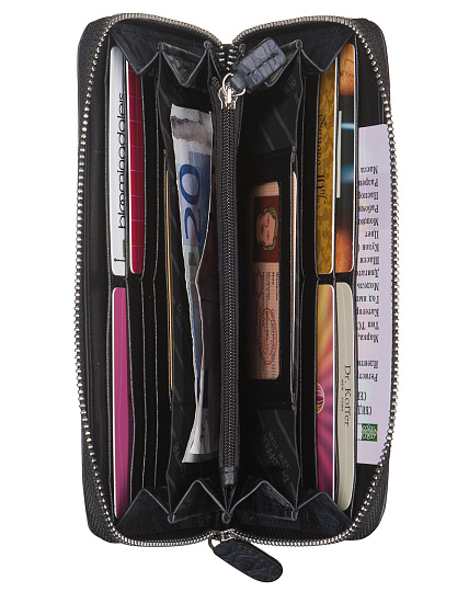 Портмоне Dr.Koffer из натуральной кожи черное