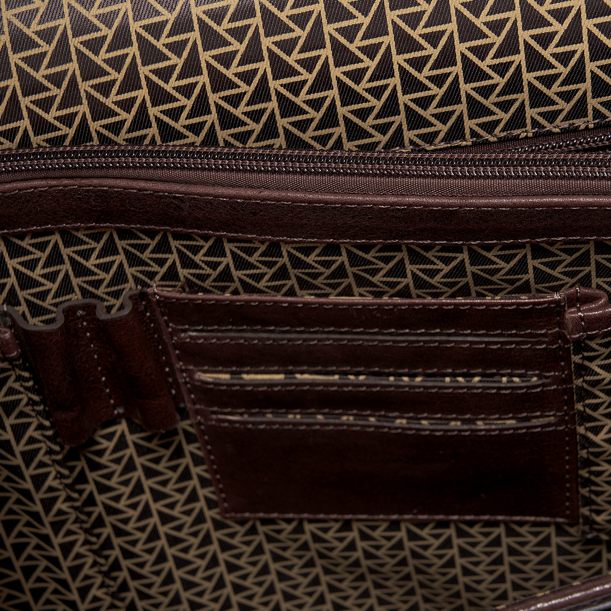 Портфель Dr.Koffer из натуральной кожи темно-коричневый