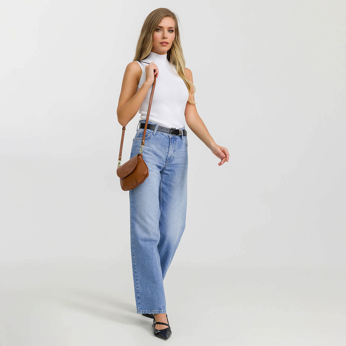 Женская сумка Dr. Koffer из натуральной кожи коричневая