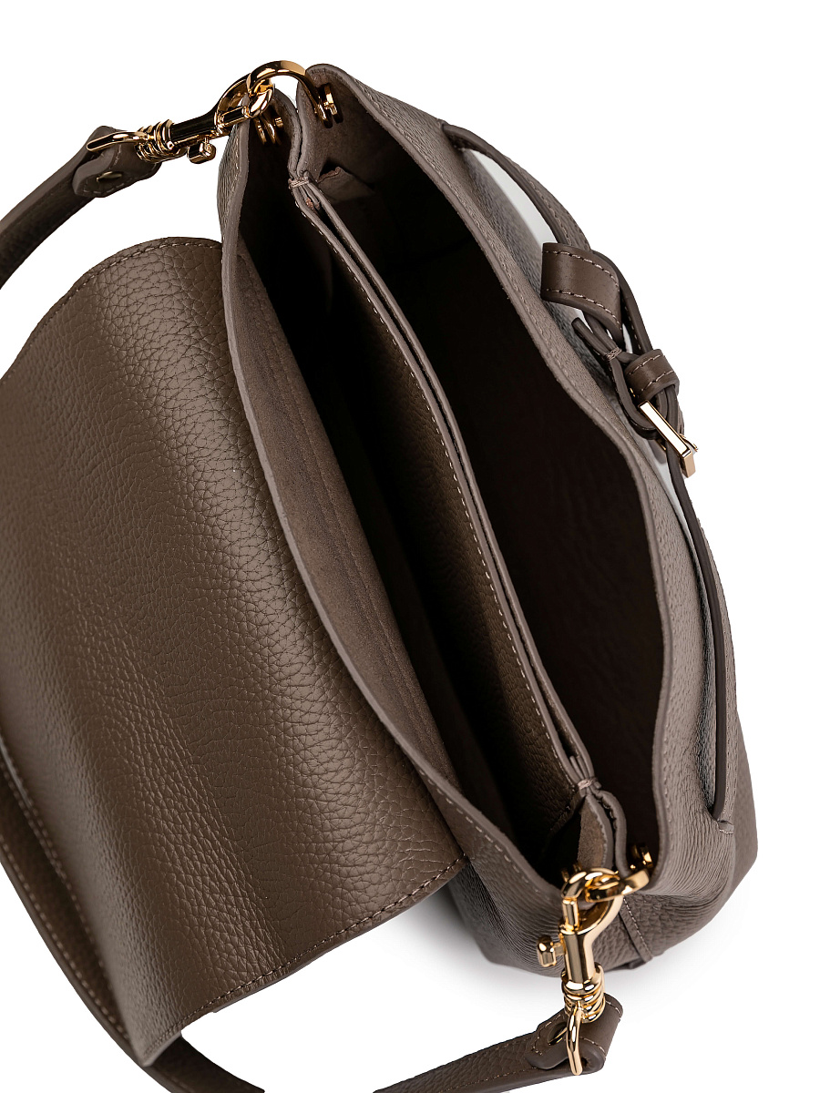 Женская сумка Dr.Koffer из натуральной кожи бежевая