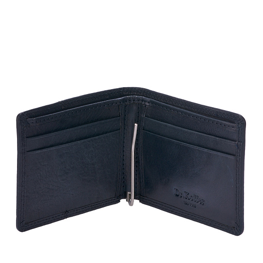 Зажим для денег Dr.Koffer из натуральной кожи синий