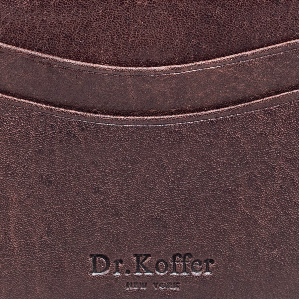 Кредитница Dr.Koffer из натуральной кожи коричневая