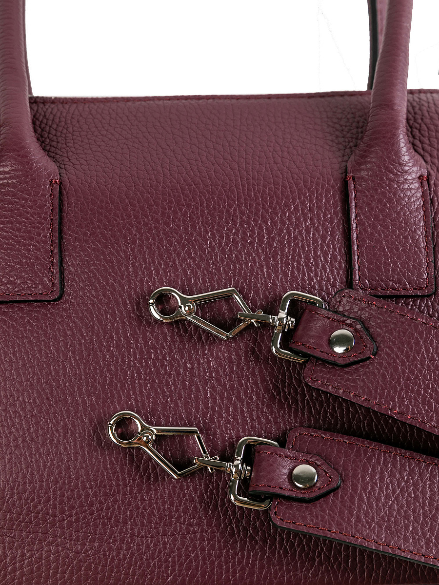 Женская сумка Dr.Koffer из натуральной кожи бордовая