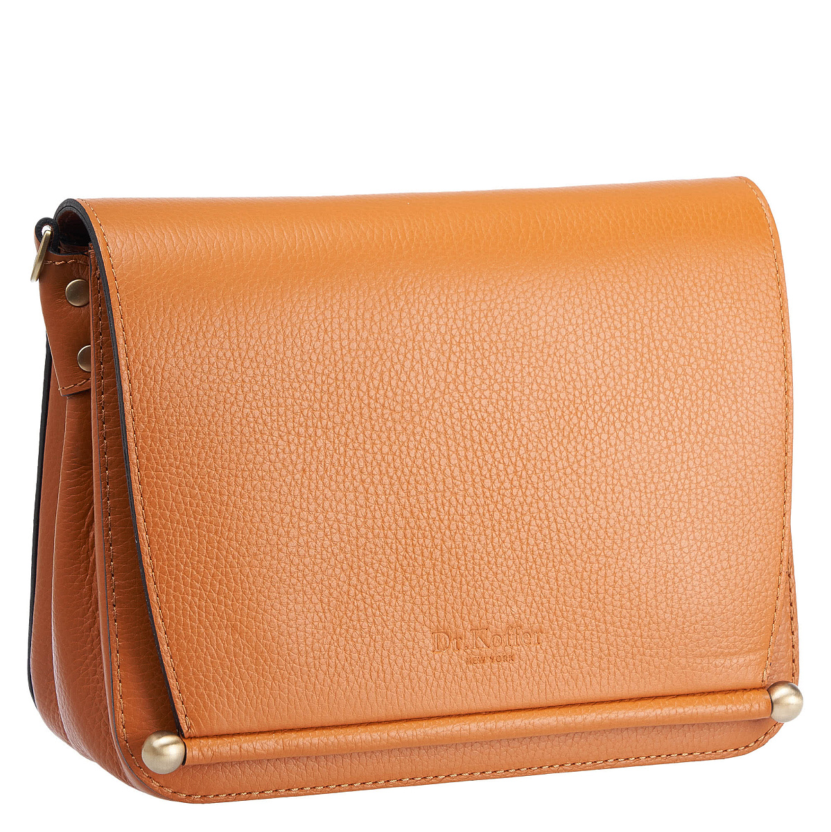 Женская сумка Dr. Koffer из натуральной кожи оранжевая